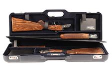 Negrini Cases 1670LR/5436 Luxury Case for O/U SXS/ABS/2 Gun/Barrel, 30 1/2", Blue/Blue