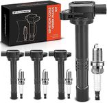 A-Premium Set of 4 Ignition Coil Pack and Iridium Spark Plugs Compatible with Acura TSX 2004 2005 2006 2007 2008 2.4L