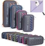 BAGAIL Camping Towel with EVA Case, Compact & Ultra Soft Microfiber Travel Towel - Super Absorbent & Lightweight Quick Dry Towels for Sports, Beach, Gym, Backpacking, Hiking - Light Purple, XL