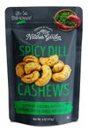 Nature's Garden Spicy Dill Cashews, 4 oz (Pack of 6) - Cashew Seasoned With Dill, Crunchy Snacks, Flavored Nuts Snack Pack, Roasted Gluten Free Cashews, Healthy Snacks for Adults