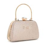 EXOTIC Bridal/Sling Bag For Women & Girls, Gold