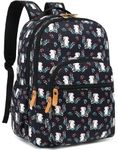 Leaper Water-resistant Cute Rabbit Laptop Backpack School Travel Bag Bookbags Satchel Black