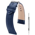 Fullmosa 22mm Treen Gradient Color Tanned Leather Watch Straps for Samsung Galaxy Watch 3 45mm, Quick Release Watch Band for Fossil Gen 6/One Plus(46mm)/Noise Colorfit - Royal Blue