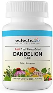 ECLECTIC INSTITUTE Raw Freeze-Dried Dandelion Root | Supports The Liver, Cleansing, Detox & Digestive Function | 90 CT (200 mg)