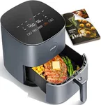 COSORI Air Fryer 9-in-1, Compact 5-Qt, Perect for Meat Enthusiasts with 450°F Max Heat Function , 130+ In-App Recipes, Little to No Oil, Easy Clean Glass Touch Panel & Nonstick Basket, Gray