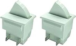 2 Pin Refrigerator Door Light Switch by DTAIR Replacement for Whirlpool GE Kenmore Maytag KitchenAid Admiral Amana Crosley Refrigerator(Pack of 2)