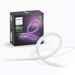 Philips Hue White and Colour Ambiance Outdoor Lightstrip [2M] Smart LED Lightstrip, Requires a Hue Bridge (Sold Separately), Works with Alexa, Google Assistant and Apple HomeKit, packaging may vary