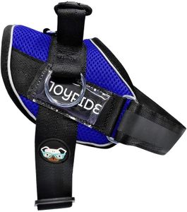 Joyride Summer Mesh Dog Harness, No-Pull Pet Vest (Blue,2XL) | Breathable, Quick-Dry, Side Ring Design, 3 Leash Clips, Reflective, Adjustable, EZ Grip Handle, Name Tags, For Large Dogs