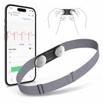 CheckMe ECG Monitor with Chest Strap, Real-time ECG Waveforms, AI Analysis Report, Record up to 15 minutes of ECG, Works with Smartphone APP, Portable Bluetooth Heart Rate Monitor for Home Use