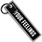 KEYTAILS Keychains, Premium Quality Key Tag for Cars, Trucks, Motorcycle, Sportbike, Scooters, ATV, UTV [F Your Feelings]