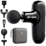 BOB AND BRAD Q2 Mini Massage Gun, Powerful Pocket-Sized Massager, Portable Muscle Massage Gun, Ultra Small & Quiet Massager with Carry Case for On The Go Usage, Gifts for Women Men Athletes (Black)