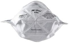 3M Nonwoven Fabric 9105 Unisex Safety Particulate Disposable N95 Respirator (White) - Box Of 50