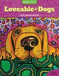 Lovable Dogs Coloring Book (Design Originals) 32 Cute Pups from Great Danes & Pit Bulls to Scottish Terriers & Chihuahuas, with Inspiring Quotes & Finished ,Multicoloured,0.6 x 21.59 x 27.94 cm