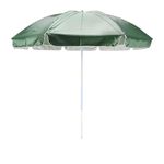 Peng Essentials SunSplash Beach Parasol | UV-Resistant Canopy, Tilt Adjustable, Lightweight & Foldable Sun Umbrella for Outdoor, Garden & Beach Use (Red & White) (Green)