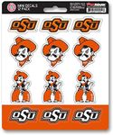 FANMATS 61185 NCAA - Oklahoma State Cowboys 12 Count Mini Decal Sticker Pack 5 x 6.25 in.- Great Sports Fans - Works On Hard Surfaces - for Homes, Cars, Trucks, SUVs.