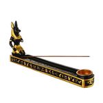 Generic 1PC Incense Holder, Egyptian God Anubis Statue Censer Plate, Resin Incense Holder Home Office Decoration for Incense Sticks, Incense Cones, 26x11cm