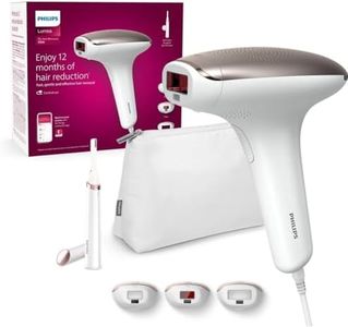 Philips Lumea Serie 7000, Depiladora Luz Pulsada, IPL Piel Suave Desde Casa, Con Funda, Accesorios para el Cuerpo, Cara y Zona del Bikini, Lapiz de Precisión, Alternativa a Depilación Láser. BRI923/00