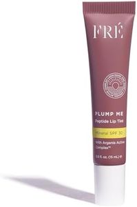 FRÉ PLUMP ME Peptide Lip Tint SPF 30 Cassis, Tinted Lip Balm with Argania Active Complex™, Shea Butter & 100% Mineral Non-Nano Zinc Oxide for UV Protection, Hydrating Mineral Lip Sunscreen, 0.5 fl.oz