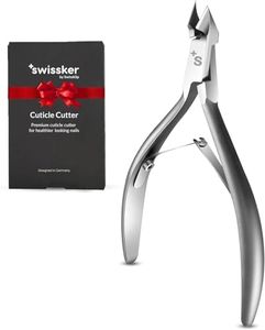Swissklip Cuticle Trimmer, Cuticle Remover, White Elephant gifts, Cuticle Nippers, Cuticle Cutter, Nail Nipper used along with Cuticle Pusher Tool, Cuticle Clippers, Nail Cuticle Trimmer