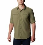 Columbia Men Green Omni Wick Silver Ridge2.0 Long Sleeve Hiking | Trekking | Camping | Safari Shirt, L