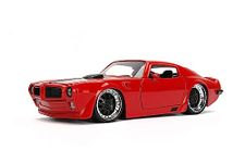 Big Time Muscle 1:24 1972 Pontiac Firebird Die-Cast Car, Toys for Kids and Adults,Black