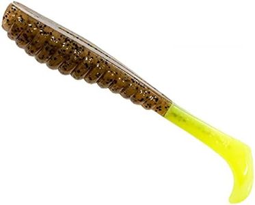 Z-Man Trick SwimZ 3.5" Soft Plastic Fishing Lure #Pumpkin Chartreuse Tail