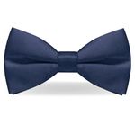 JEMYGINS Mens Navy Pre-tied Bow Tie Adjustable polyester bowtie(27)