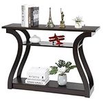 ZenStyle Wood Console Table with Cu