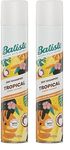 Batiste Dry Shampoo in Tropical 350ml, Coconut & Floral Fragrance, No Rinse Spray to Refresh Hair in Between Washes (Pack of 2)