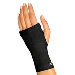 UptoFit Copper Wrist Brace Unisex Wrist Compression Sleeve, Lightweight Breathable for all Day Support of Carpal Tunnel,Arthritis,Tendonitis,Bursitisand Wrist Sprain Black (Large)