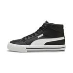 PUMA Men's Court Classic Vulc Mid Sneaker, Black/White, 11