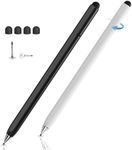 Stylus Pen for Touchscreen, 2 in 1 High Sensitivity Rotatable Disc Stylus for iPhone iPad Pro Tablets Samsung Tablets Chromebook All Universal Touch Screens(2Pack)