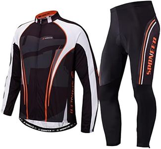 Men's Cycling Cothing Sets Bicycle Jersey Pants Kits Padded MTB Road Bike Tights Cyclist Clothing, Multicolor, Small