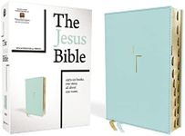 The Jesus Bible, NIV Edition, (With Thumb Tabs to Help Locate the Books of the Bible), Leathersoft, Teal, Thumb Indexed, Comfort Print