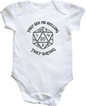 Hippowarehouse They See Me Rolling They Hating baby vest bodysuit (short sleeve) boys girls White