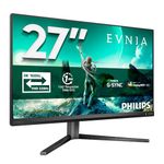 Philips Evnia 27M2N3800A - 27 inch 4K Gaming Monitor, IPS, 4K 160 Hz/FHD 320Hz Dual Frame, 0.5 ms, HDR400, G-Sync comp, Height Adjust, Speakers (2x HDMI 2.1, 1x DisplayPort 1.4)