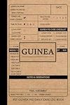 Guinea Pig Pet Daily Care Log Book: