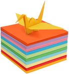 BELLE VOUS 1100 Sheets Origami Paper - Double-Sided Origami Set - 15x15cm/6x6 inches Square Sheets - 10 Vivid Colours - 70gsm Easy Fold Origami Sheets for Kids & Grown-Ups DIY Arts & Crafts Projects