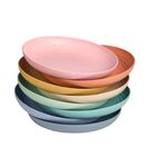 Unbreakable Dinner Plates - Salad Plates 7.8'' Set of 8 - Toddler Plates Microwave and Dishwasher Safe Kids Plates - Picnic Plates for Dessert, Lightweight Dinner Plates for Home & Outdoors ESS Direct