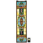 Design Toscano Blackstone Hall Stained Glass Window Hanging Panel, 89 cm, Stained Glass, Full Color