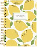 Graphique Designer Notebooks - Lemons - Spiral Bound Writing Journals for Offices, Schools, Classrooms, and More - Hard Cover with 160 Ruled Pages (6.25" x 8.25")