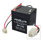 AlveyTech 12 Volt Battery Pack (5 Ah with Harness) - For the Razor Power Rider 360, 12V Replacement Rechargeable SLA AGM Batteries, Big Wheel, Electric Power Dirt Bike, Scooter, Mini Kids E-Bike Parts