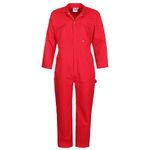 Fort - Zip Front Coverall - Red Coveralls - 48" - Handy Pockets - Durable Coveralls - Overalls Men - Comfortable Mens Overalls - Coveralls Men - Work Overalls for Men