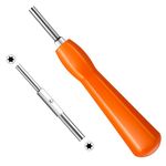 Gamebit Security Screwdriver, Double-Ended 3.8mm 4.5mm Gamebit Screwdriver Bit Set Compatible with NES,SNES,N64,Gameboy,Game Cartridges Orange