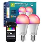 Smart Light Bulbs 2Pack, Color Chan