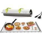Lifelong Electric Food Warmer - 400 W | Roll Up Silicon Heating Mat | Adjustable Temperature Control with Touch | Even Warming Tray for Dining, Parties & Events | Auto Shut-Off (63 X 38 CM) (LLEFW14)