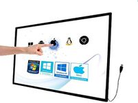 42 inch 10 Point Multi-Touch Infrared Touch Frame, IR Touch Panel 16: 9, Infrared Touch Screen Overlay with USB Interface for LCD/LED TV Display, Presentation, Kiosk, Exhibitions, Whiteboard