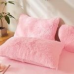 Pink fluffy pillow, Soft Decorative
