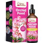 Grow Buddha Orchid Food Fertiliser – Liquid Concentrated Fertiliser for Orchid Plants 100 ml – Fast growth with strong root and long-blooming – Suitable for all Orchid plants