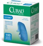 Curad Woven Blue Detectable Bandage, 100 Count